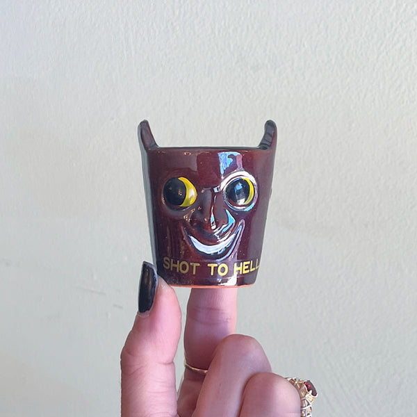 Vintage 1960's Shot Glass Friends