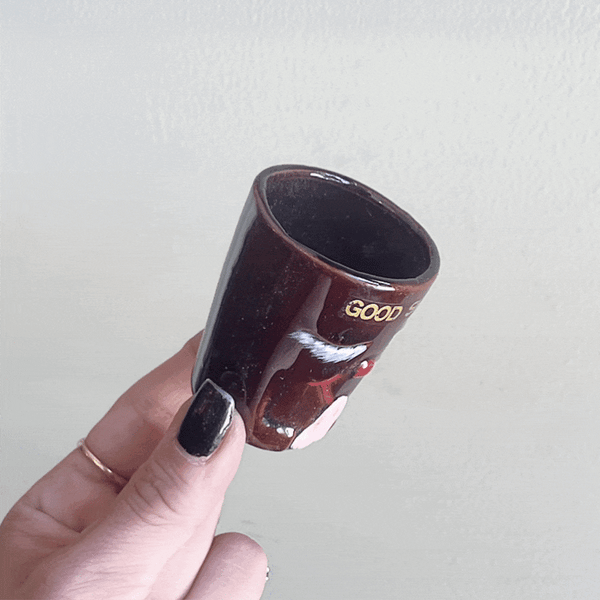 Vintage 1960's Shot Glass Friends