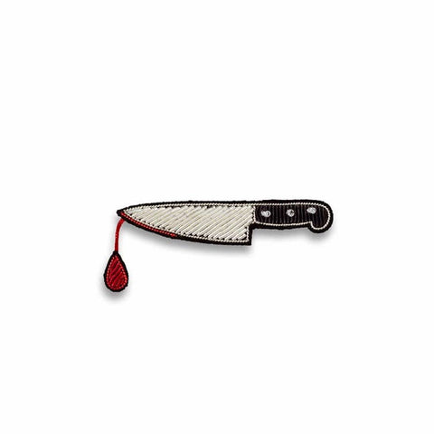 Hand Embroidered Knife Brooch