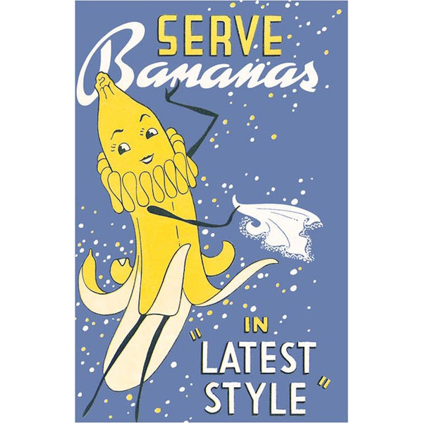 Serve Banana Postcard