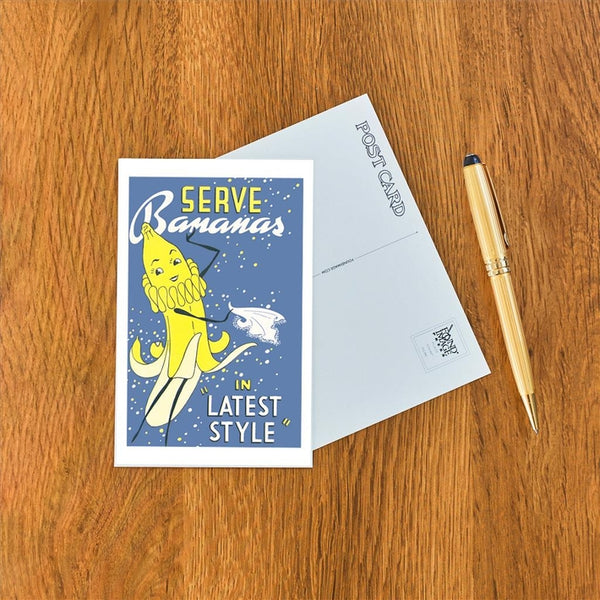 Serve Banana Postcard