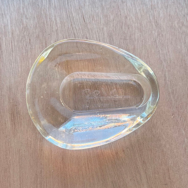 Crystal Bed Pan Ashtray - Vintage 1950's
