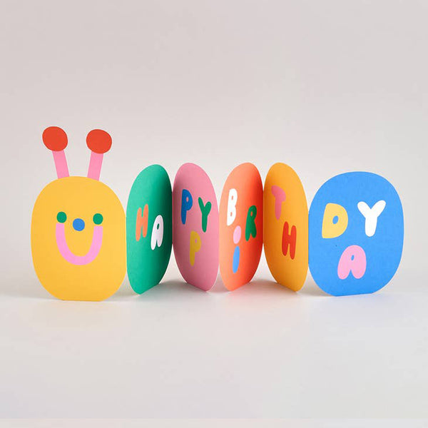 Caterpillar Birthday Card
