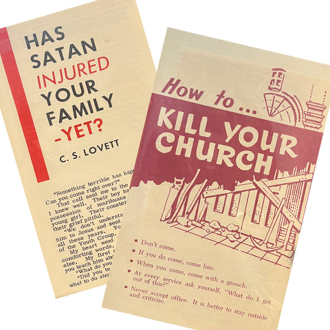 Vintage 1950's Satan in Church