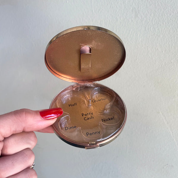 Vintage Gold Compact Wallet