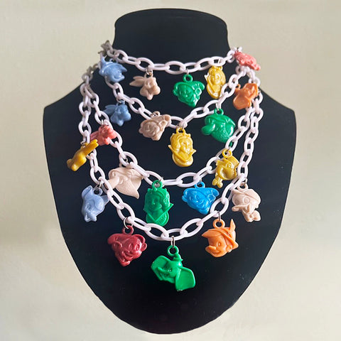 Vintage 50's Disney Charm Necklace & Bracelets