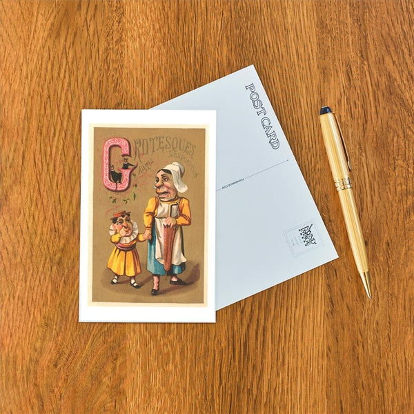 Grotesques Admis L'exposition Postcard