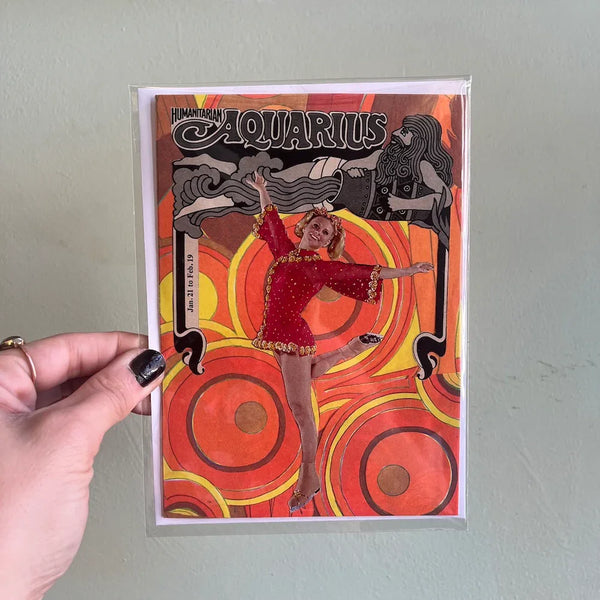 AQUARIUS - One of a Kind Zodiac Card