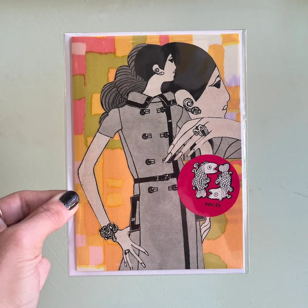 PISCES - One of a Kind Zodiac Card
