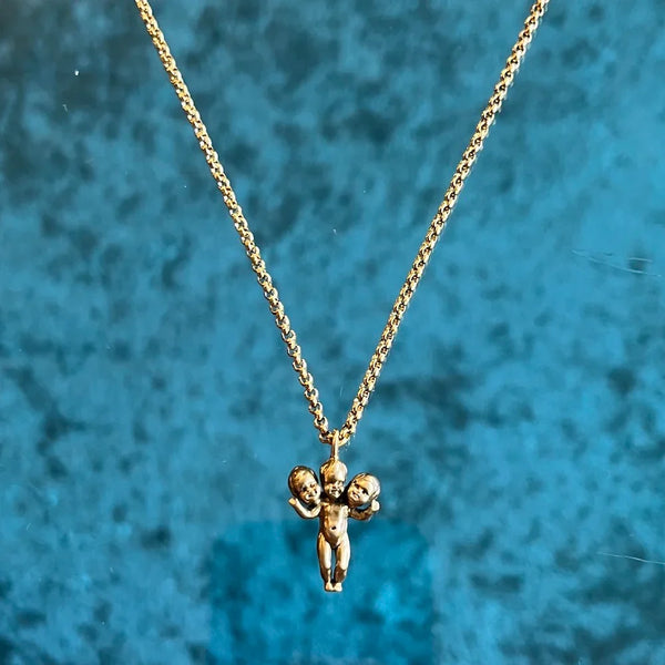 Three Headed Baby Necklace
