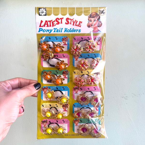 Vintage 1960's Hair Ties
