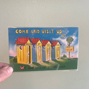 Come and Visit Us - Vintage 1950's Postcard