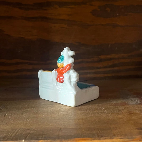 Tiny Drunk Ashtray - Vintage 1940's