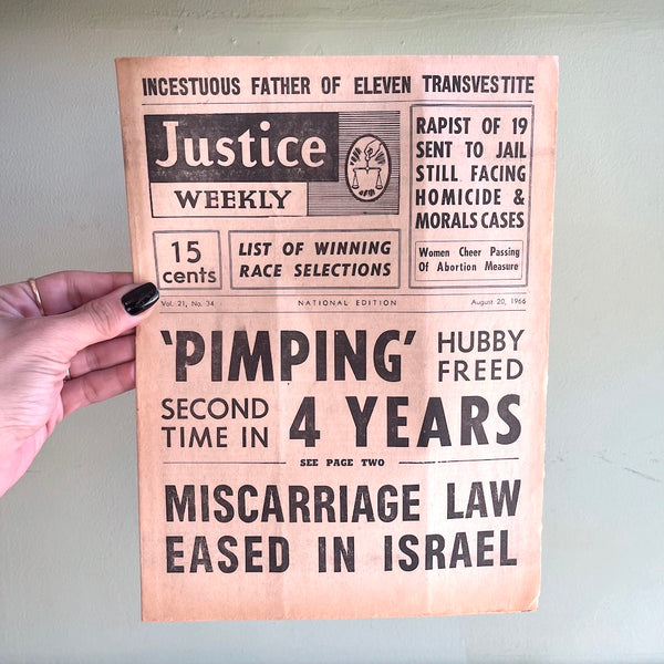 Justice Weekly - Vintage 1966