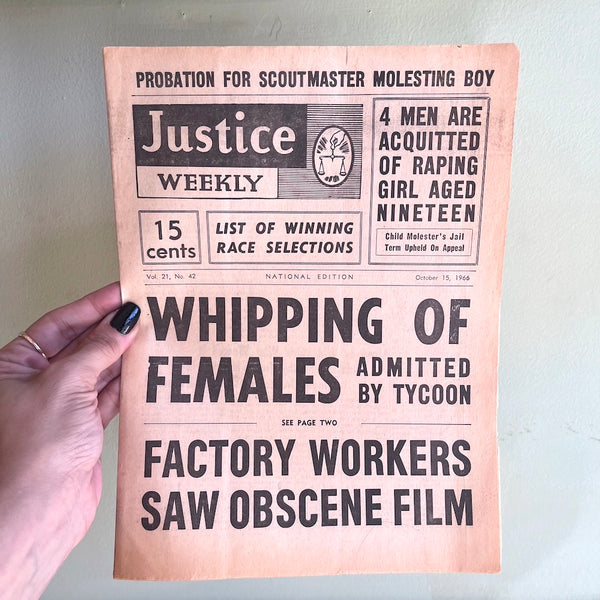 Justice Weekly - Vintage 1966
