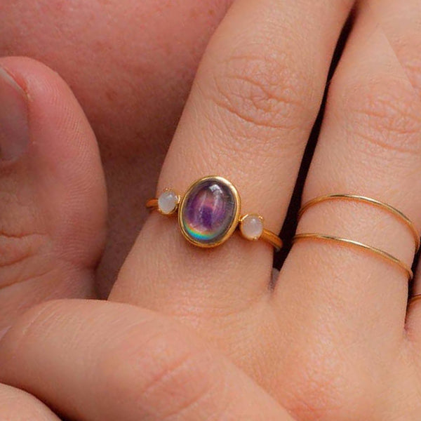Moonstone Mood Ring