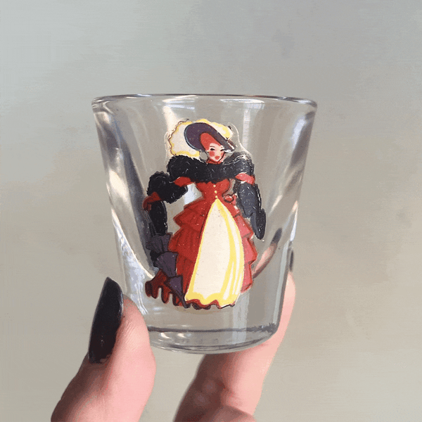 Vintage Nudie Girl Shot Glasses