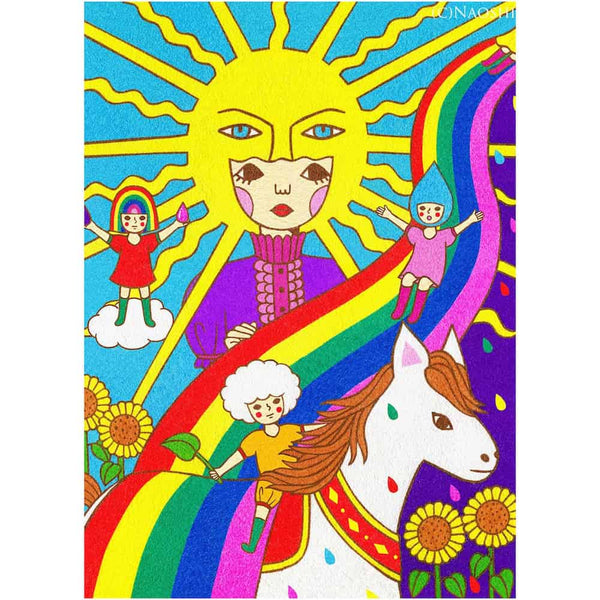 The Sun - Tarot Card Art Print by Naoshi