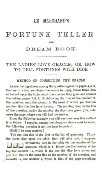 Dreamer's Dictionary - Vintage Reprint 1863
