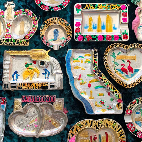 Vintage Souvenir State Ashtrays