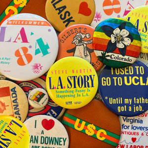 Vintage LA, California & State Souvenir Buttons