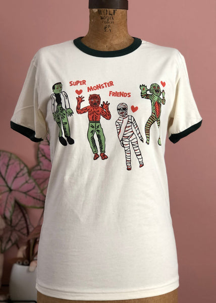 Monster Friends Unisex Ringer Tee