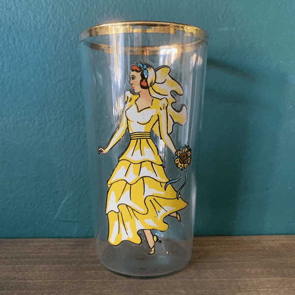 Vintage Nudie Girl Glassware