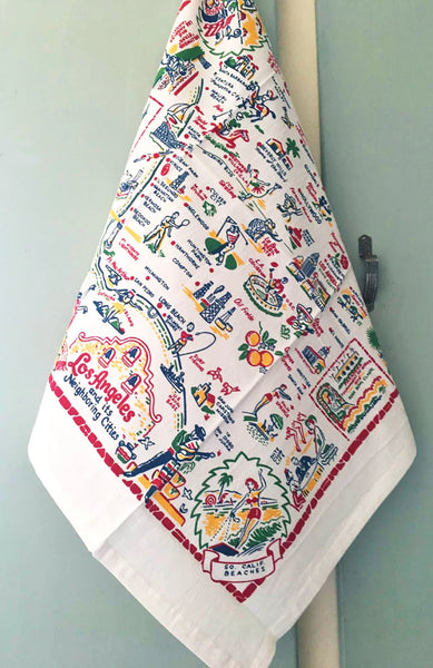 Los Angeles Map Dish Towel