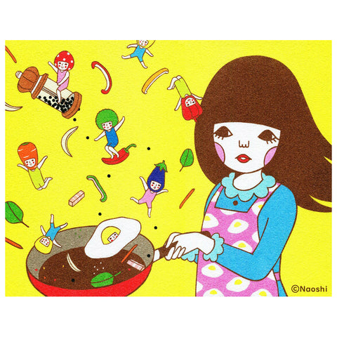 Veggie Party - Art Print by Naoshi