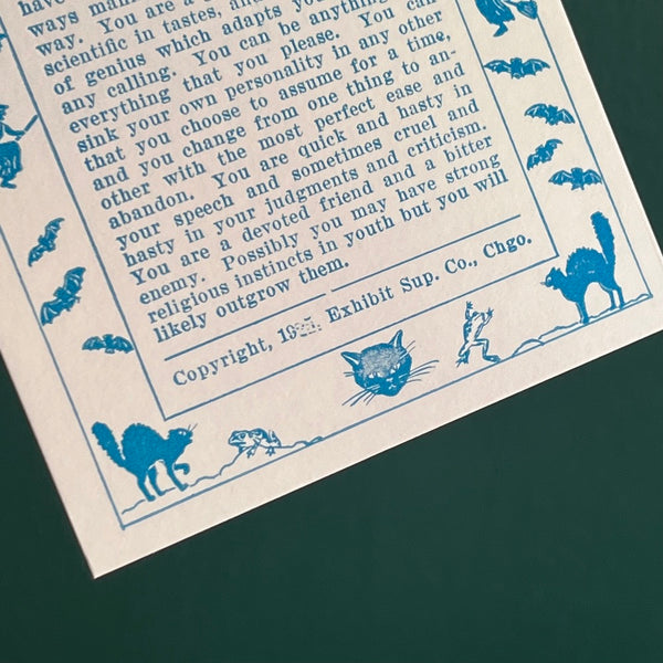 Vintage 1925 Weekly Horoscope Cards