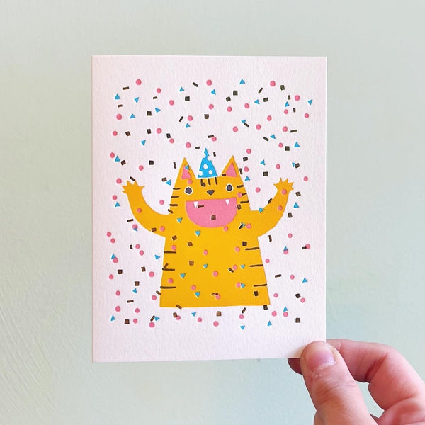 Confetti Kitty Card
