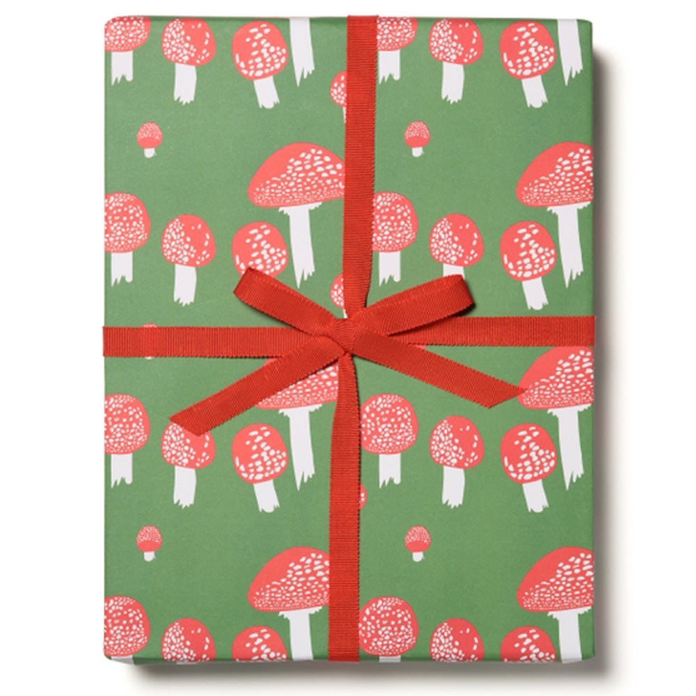 Holiday Mushroom Gift Wrap 3 Pack