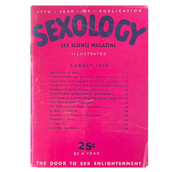 Sexology: America's First Sex Ed Magazine - Vintage August 1949