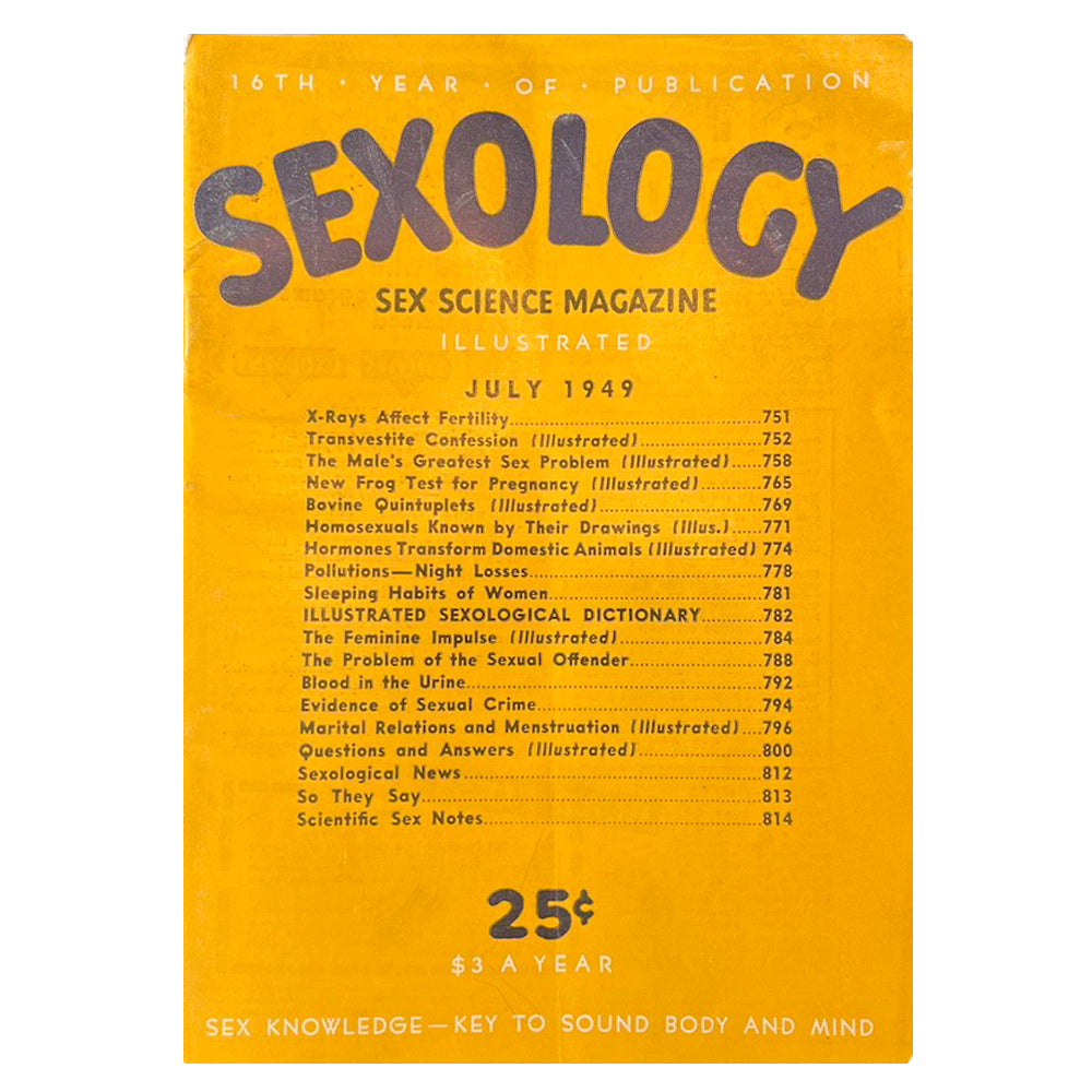 Sexology: America's First Sex Ed Magazine - Vintage July 1949