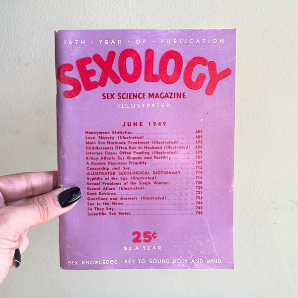Sexology: America's First Sex Ed Magazine - Vintage June 1949