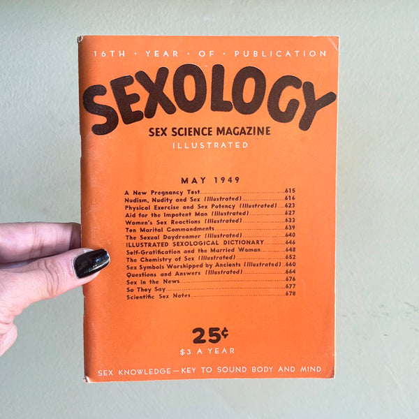 Sexology: America's First Sex Ed Magazine - Vintage May 1949