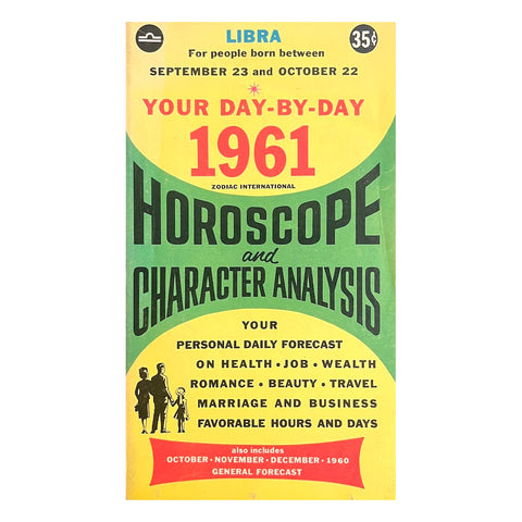 Horoscope and Character Analysis - Vintage Libra 1961