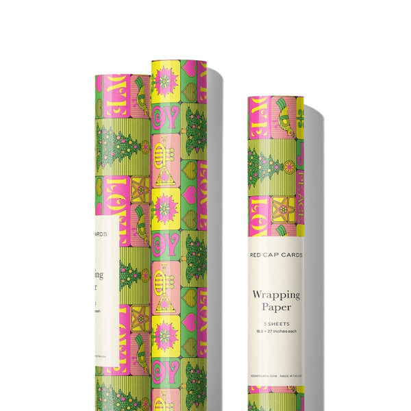 Holiday Peace Gift Wrap 3 Pack