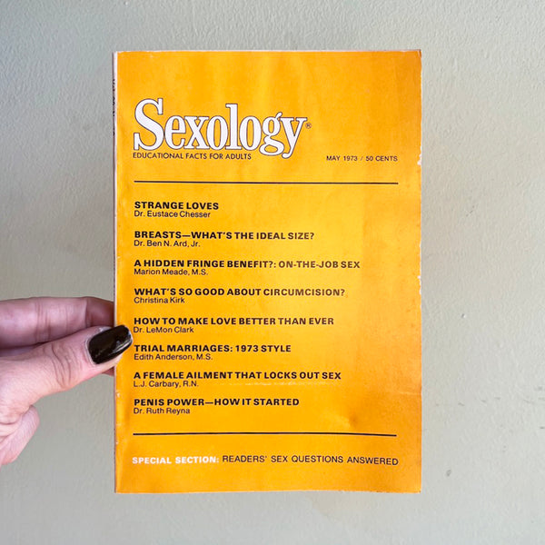 Sexology: America's First Sex Ed Magazine - Vintage May 1973
