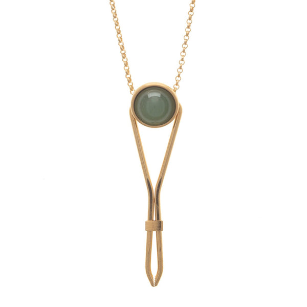 Joint Clip Necklace - Aventurine