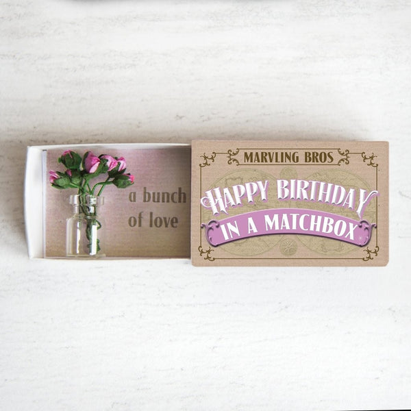 Mini Birthday Bouquet Matchbox
