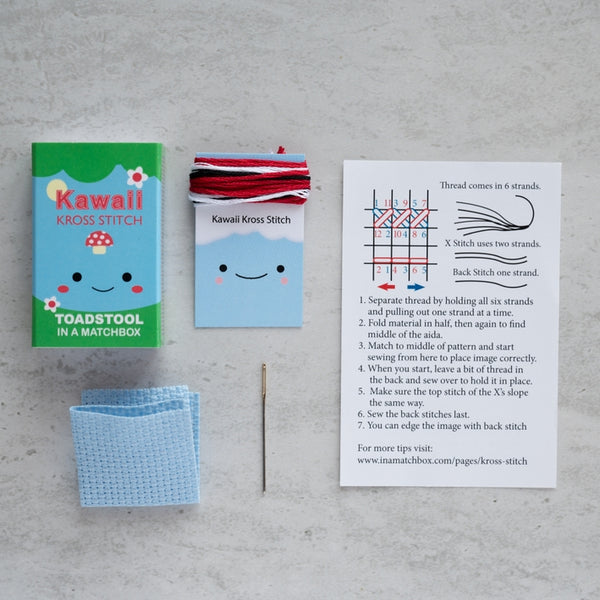 Tiny Mushroom Cross Stitch Kit