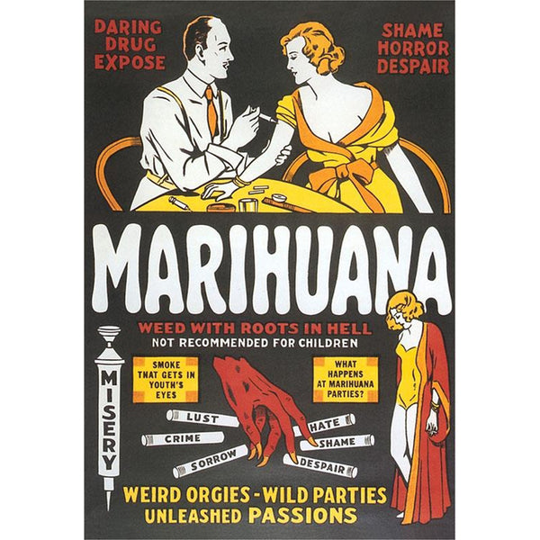 Anti Marijuana Postcard