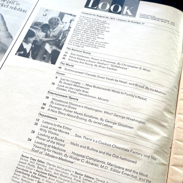 Anton LaVey LOOK Magazine - Vintage 1971
