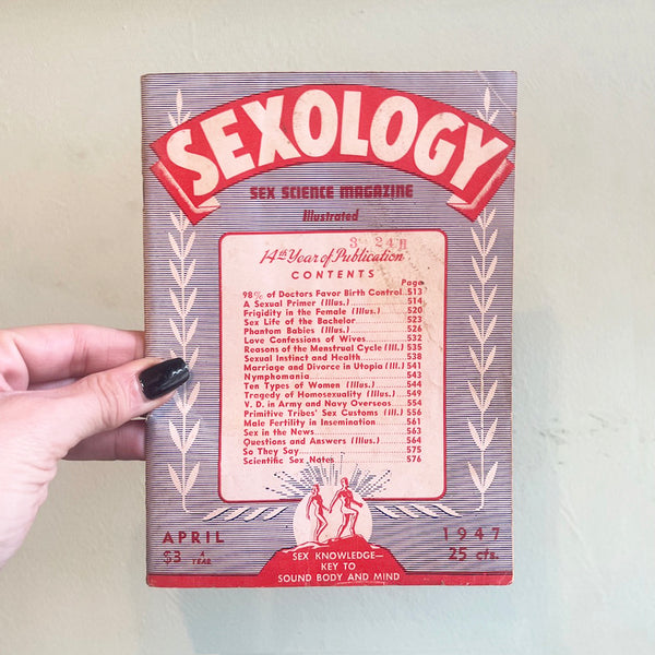 Sexology: America's First Sex Ed Magazine - Vintage April 1947