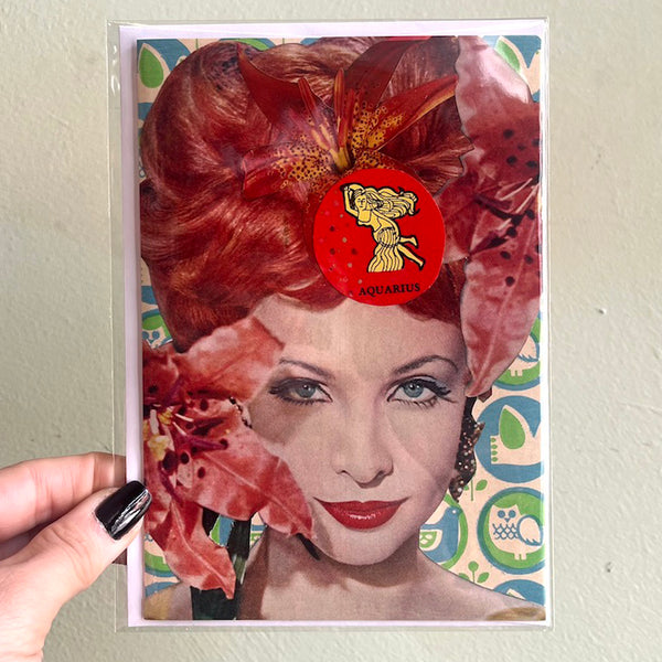 AQUARIUS - One of a Kind Zodiac Card