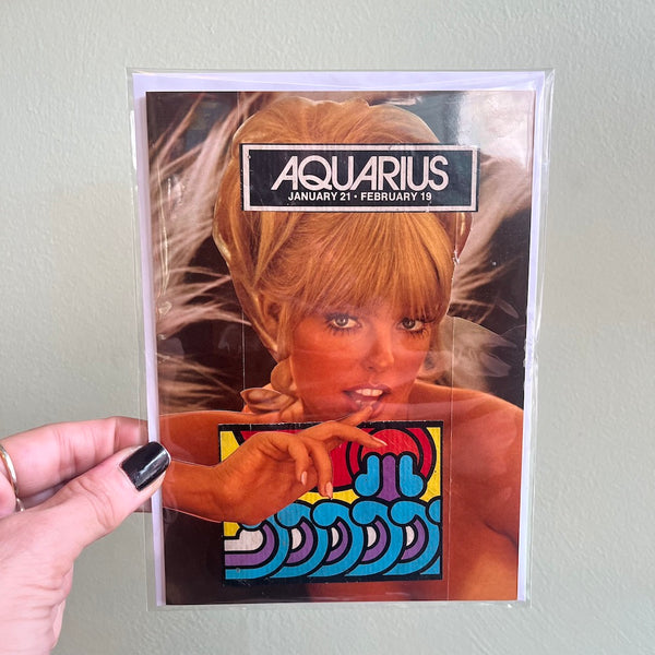 AQUARIUS - One of a Kind Zodiac Card