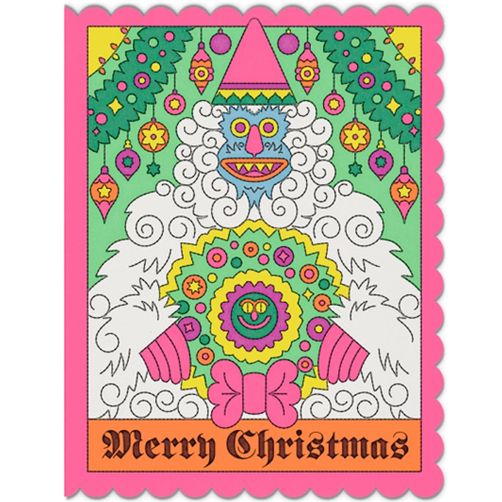 Abominable Snowman Christmas Card