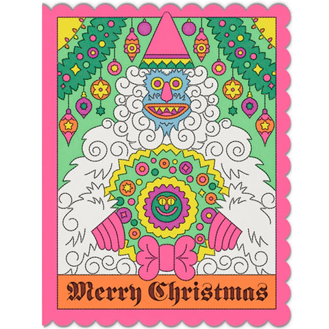 Abominable Snowman Christmas Card