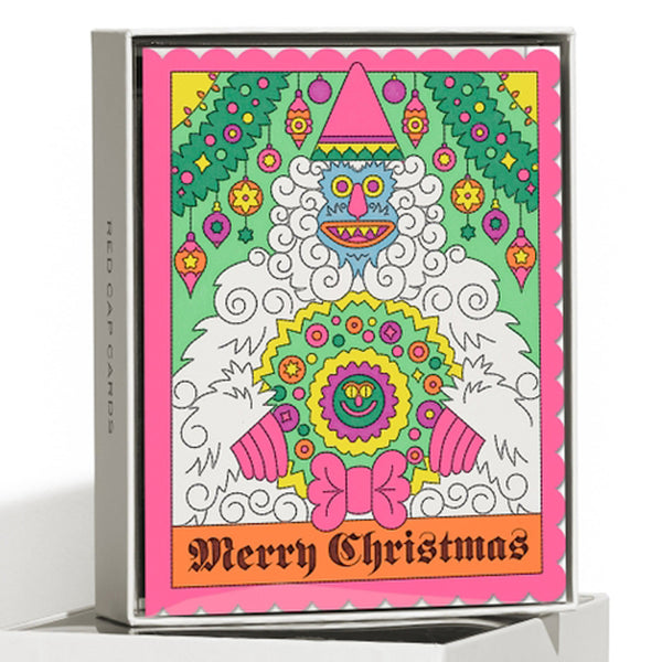 Abominable Snowman Christmas Card